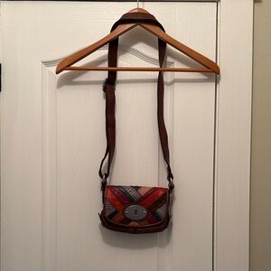 Fossil Multicolor Patchwork Crossbody Bag